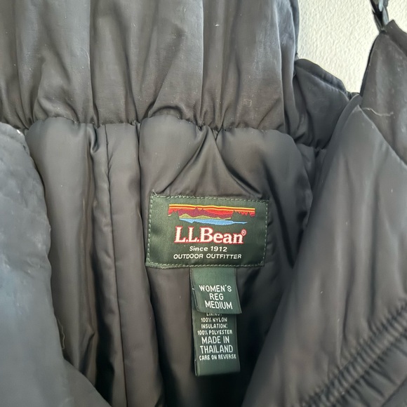 L.L. Bean Black Ski Bib / Pants - Picture 4 of 5